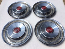 1955-1956 Buick Roadmaster Century 15inch Hubcaps Vintage Oem 1955-1956 Buick Roadmaster Century 15inch Hubcaps Vintage Oem