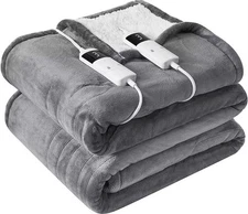 Electric Heated Blanket  – Fast Heating,Super Soft,3 Heat Settings,Auto Shut-Off
