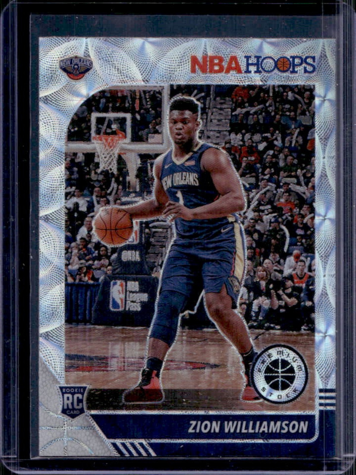 2019-20 Panini Hoops Premium Stock Zion Williamson RC Prizms Silver Scope #258