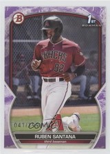 2023 Bowman Prospects Purple Pattern 41/199 Ruben Santana #BP-42 0e1b