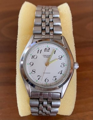 ORIENT Quartz Ladies Watch Silver 3 Hand Timepiece Small 17cm Ready to Use