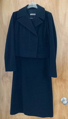 Jil Sander, Jil Sander Designer Cashmere Skirt Suit Vintage