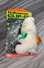 Vintage Halloween Hugger Plush Clip-On Ghost NEW ON CARD GRAIL RARE 70/80/90's