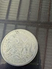 1871 US Seated Liberty $1 Silver Coin 0.9 Fineness Circulated Uncertified