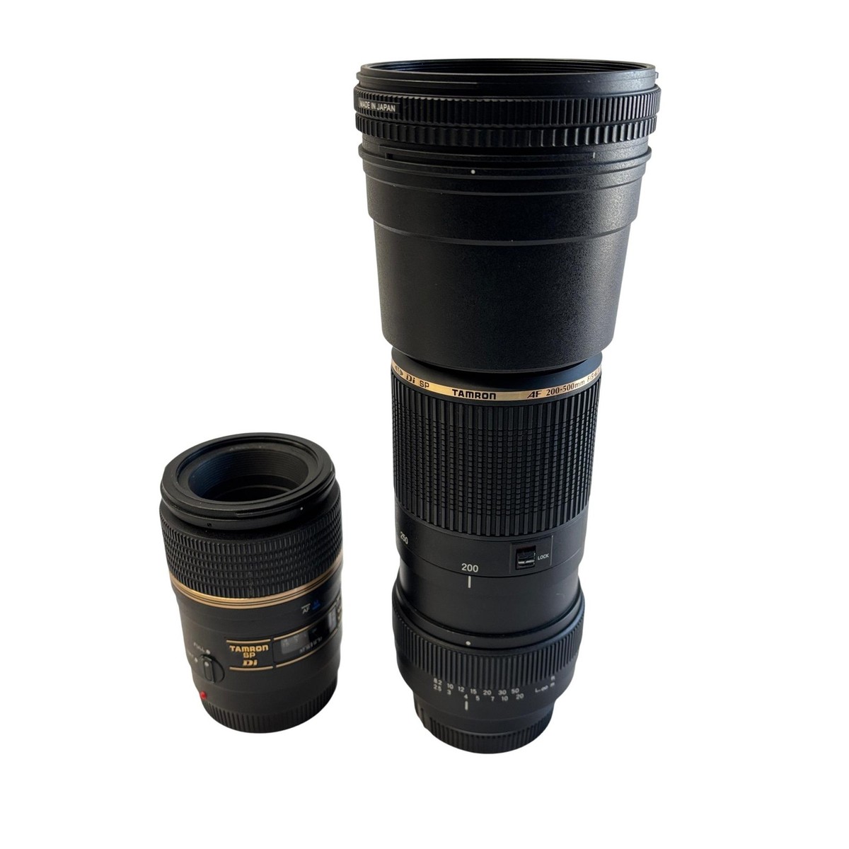 Tamron SP AF 200-500mm F/5-6.3 Di LD IF Lens SP AF 90mm F/2.8 Lens