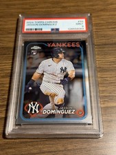2024 TOPPS CHROME JASSON DOMINGUEZ #89 PSA 9 RC Rookie Card Yankees