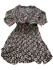 Maison Tara Plus Size Long Sleeve Wrap Dress 22W