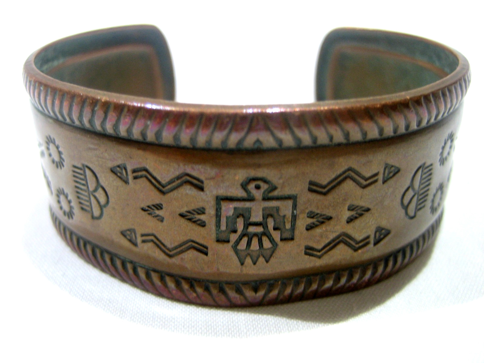 Vtg Solid Copper Navajo Native American Southwest… - image 7