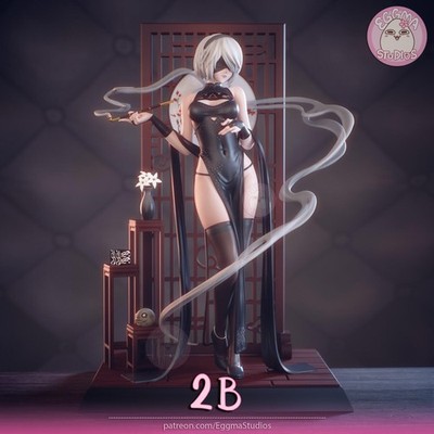 2B Nier Automata UNPAINTED 1:8 Scale Resin Garage Kit Statue