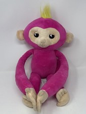 Wow Wee Pink Bella Fingerling Large Hugs Plush Interactive Monkey Toy Talking 16