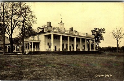 Mount Vernon South View Postcard Leet Bros Virginia Landmark