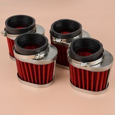4xRed Performance Oval Pod Filter Ft For Honda CB650/750 CB900 CB1000/1100CBX gw