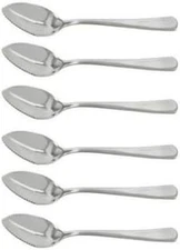 Stainless Steel Grapefruit Dessert Spoon, Set of 6