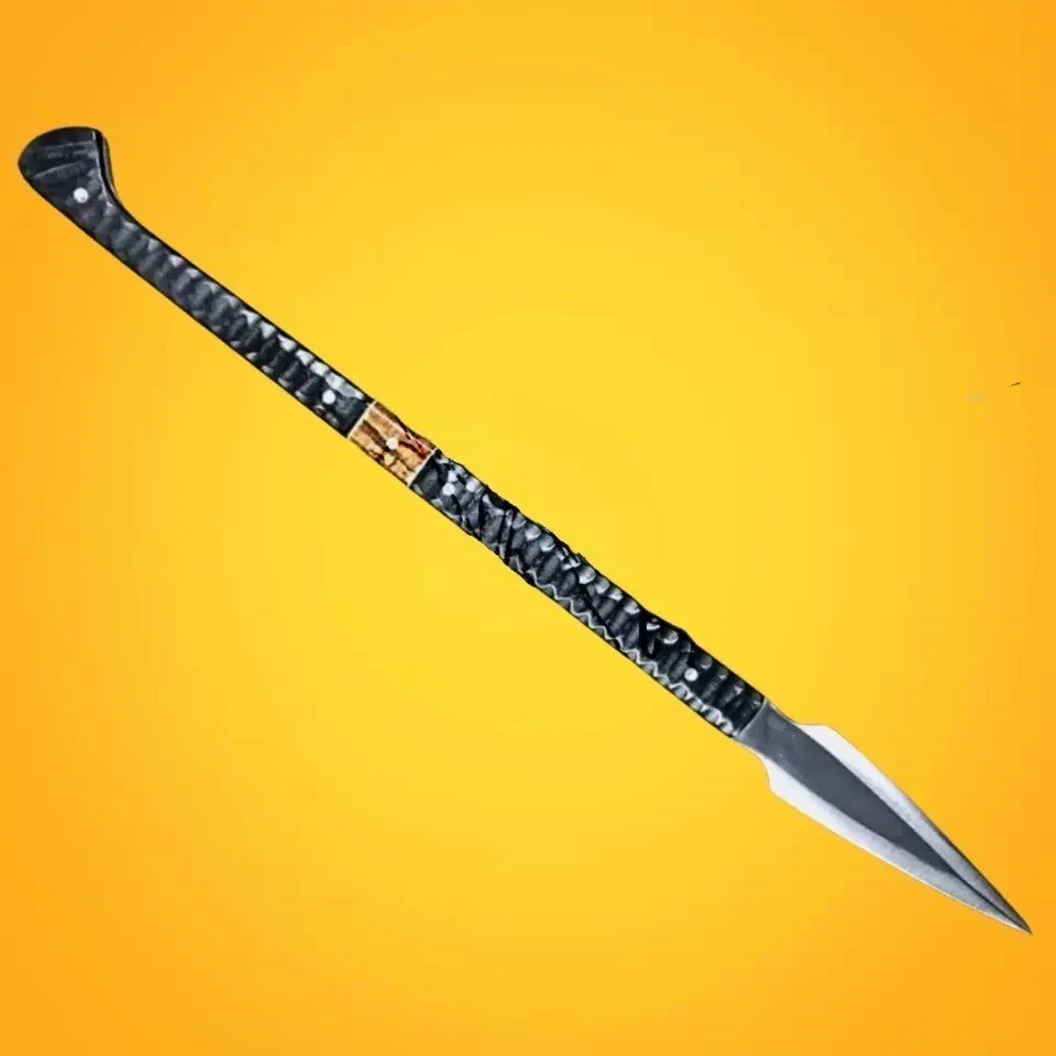 Custom Handmade Carbon Steel Blade Traditional Viking Spear With