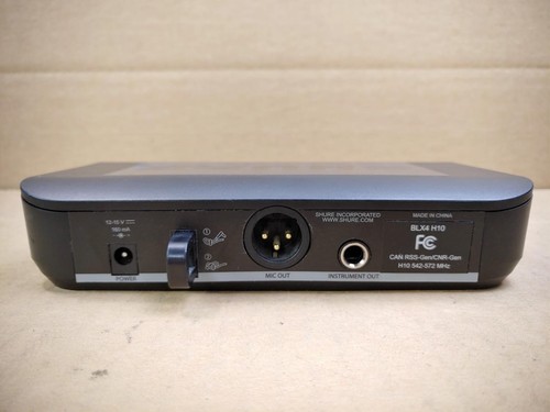 SHURE BLX4 H10 542-572MHz Wireless Receiver w/ OEM Power Adapter ✔✔✔ - Picture 7 of 9