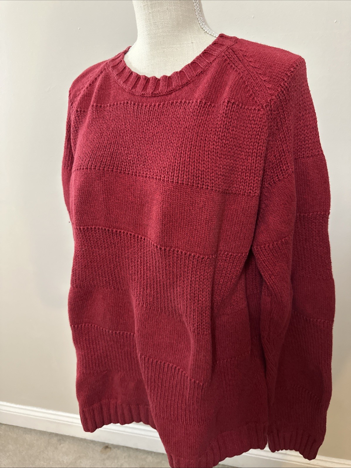 Vtg Timberland Over Sized Red Sweater Icon XL image 2