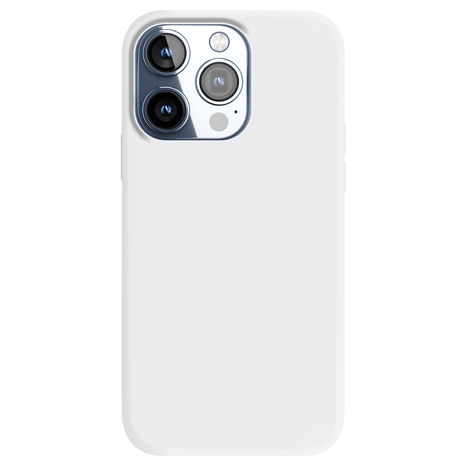 Coque semi-rigide iPhone 15 Pro Moxie blanche pour éviter les micro-rayures internes