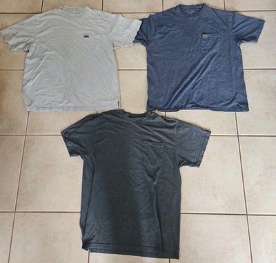 2 PENDLETON DESCHUTES POCKET T-SHIRT MENS XL SHORT SLEEVE BROWN BLUE COTTON TEES