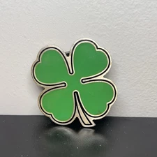 2001 Great American Products Pewter Four Leaf Clover Green Shamrock Belt Buckle