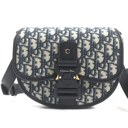 SAC BANDOULIÈRE AUTHENTIQUE CHRISTIAN DIOR HOMME 1ADPO033YKY_H27E OBLIQUE JACQUARD GALOP