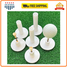 16 Golf Tees Set Rubber Bamboo for Indoor Driving Range Simulator Mats