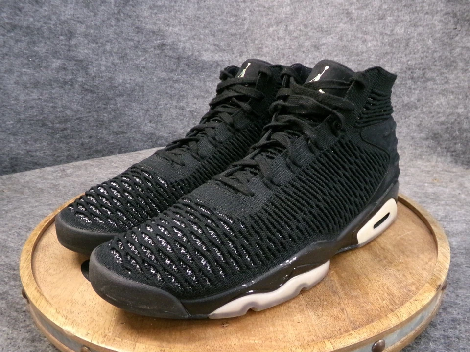 Zapatilla deportiva Nike Air Jordan Flyknit Elevation 23 negra AJ8207-010 para hombre talla US 14 Foto 3 de 4