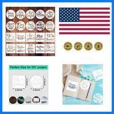 2.5 inch Inspirational Word Stencils, 20 PCS Motivational Stencils Reusable M...