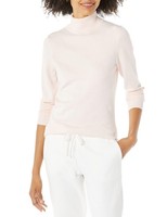Rollkragenpullover Damen L Blassrosa Langarm ÜBergrößE Amazon Essentials