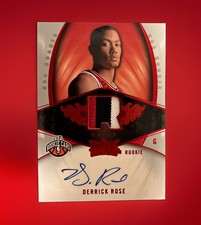 2008-09 Fleer Hot Prospects Derrick Rose RPA Rookie Auto Patch #1/25 Bulls RC SP