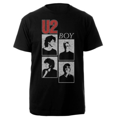Vintage U2 Boy Band Heavy Cotton Black All Size Unisex Classic Shirt BL446