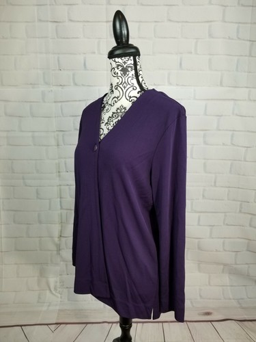 Josephine Chaus women's long sleeve button front cardigan size s stretch BB19 - Picture 8 of 9