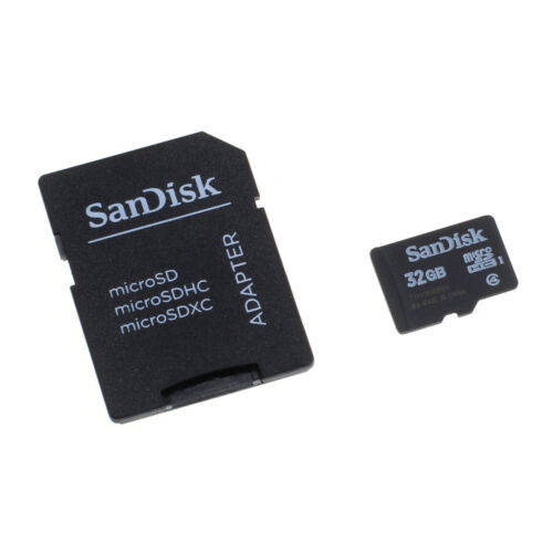 Speicherkarte SanDisk microSD 32GB f. Nokia N8 - Afbeelding 1 van 3