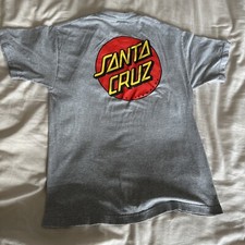 Santa Cruz T-shirt Size medium Logos Front And Back Skateboarding Skater Surf