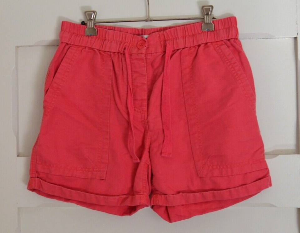 Country Road Women’s Pink Linen Drawstring Shorts Size 6