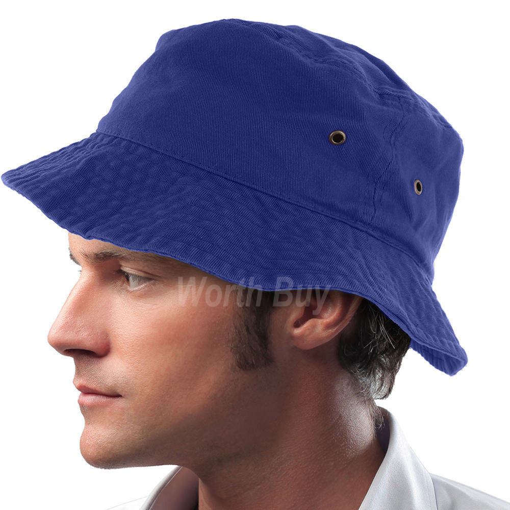 Royal Blue Bucket Hat for Fishing Camping Sun Protection Men Women-image
