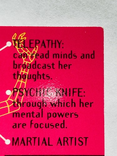 1994 X-men Psylocke ' 94 MARVEL Trading Card Game Rare Gary Ciccarelli #7 F/S - Picture 9 of 12