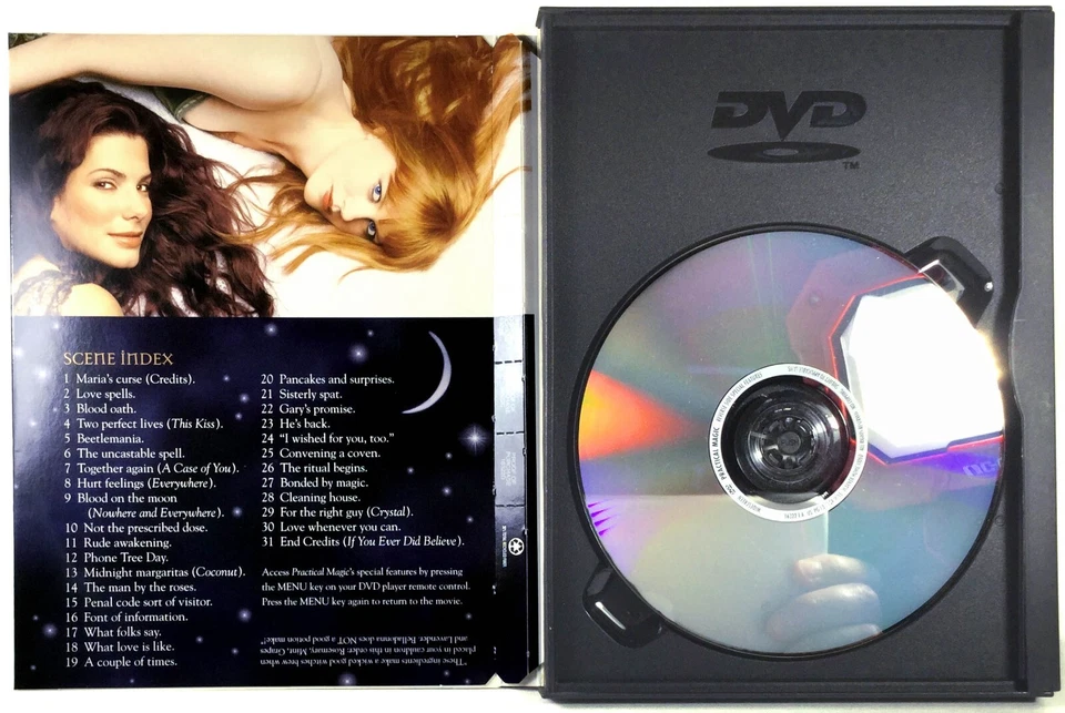 Practical Magic (DVD, 1998, Widescreen) Like New !  Nicole Kidman - Image 3 of 3