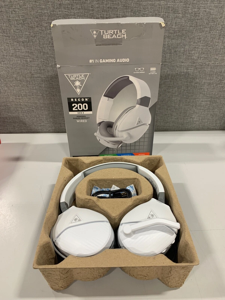Turtle Beach Recon 200 Gen 2 Wired Over Ear Gaming Headset White