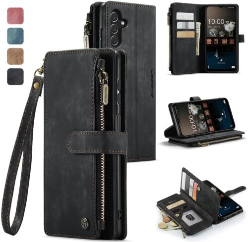 For iPhone/Samsung Luxury PU Leather Zipper Wallet Pocket Card Phone Case Cover - 第 1/12 張圖片