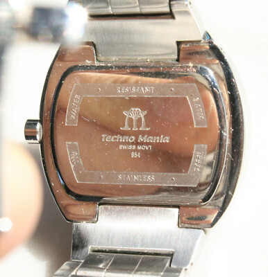 Techno Mania stainless steel diamond bezel watch TECHNO MANIA 942 I DIAMOND BEZEL AND DIAL LEATHER BAND STEEL  main image 3