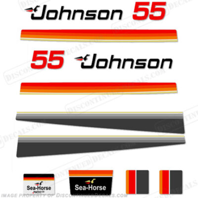 Fits Johnson 1979 55hp Electric Decals