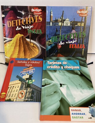 Lot of 4 Spanish & Bilingual Children's Books/ Dual Immersion Program- Hardcover
