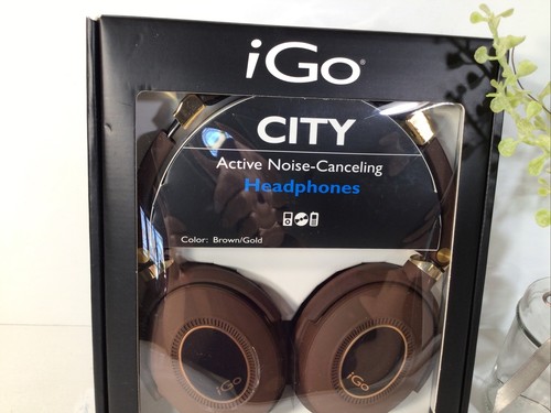 I Go CITY Active Noise-Canceling Headphones ~Brown/Gold ~ NEW ~FREE SHIPPING - Picture 15 of 15