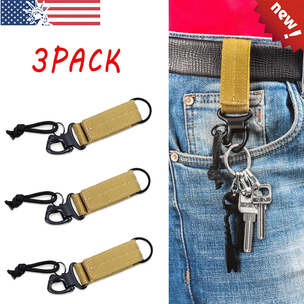 Tactical clearance carabiner keychain
