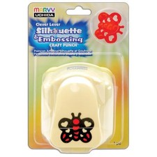 Heart Butterfly Silhoutte Embossing Extra Jumbo Craft Punch Uchida NEW paper art