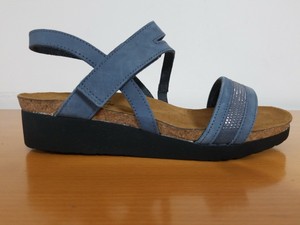 naot blue sandals