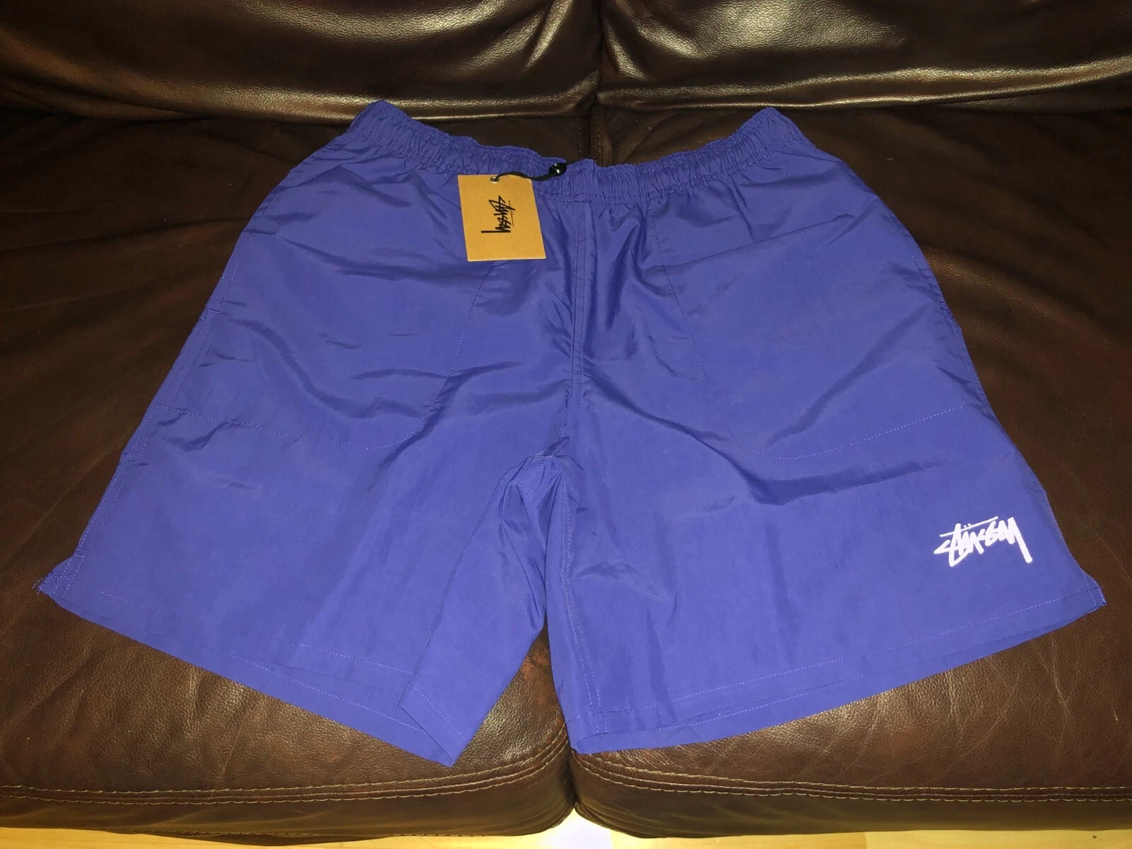 SHORT STUSSY BLEU COBALT MOYEN PETIT PATTA PALACE SUPREME GRATUIT NEUF AVEC ÉTIQUETTES