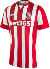 MEN'S FC STOKE CITY 2015/2016 HOME SOCCER FOOTBALL SHIRT JERSEY MAILLOT SIZE S