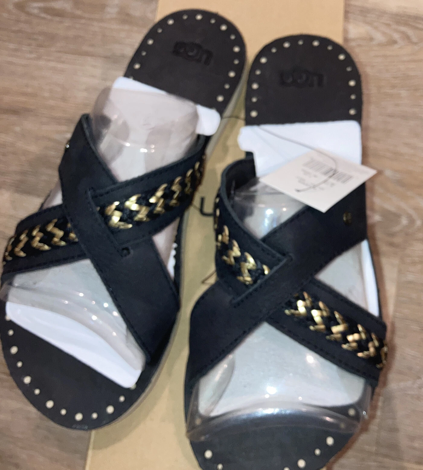 pantofole ugg lexia colore nero w1017792 taglia 9