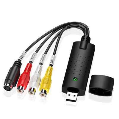 VHS digitalisieren gerät USB 2.0 Video Grabber Hi8 VHS zu DVD Videoaufnahme A...